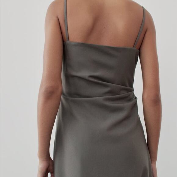 ZARA ZW COLLECTION RUCHED DRESS - Picture 8 of 11